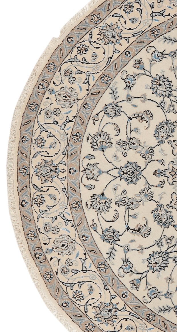 Nain — Hand-knotted, 246x246 cm, Beige, 100% Virgin Wool | View 3