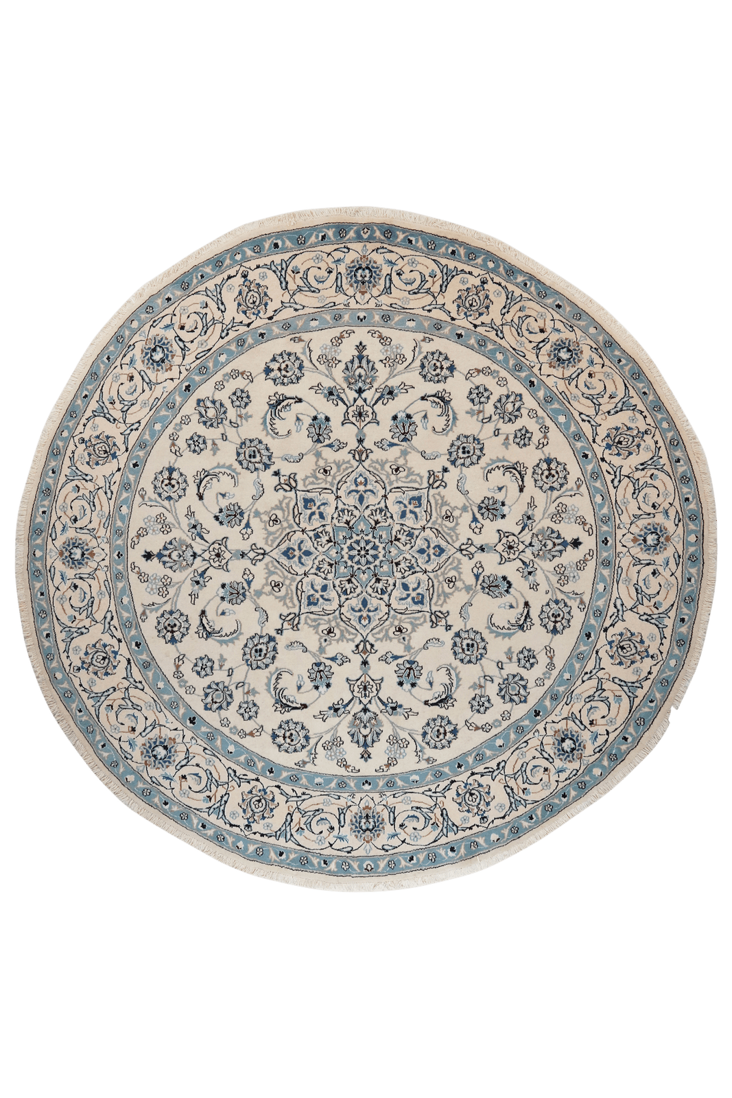 Nain — Hand-knotted, 244x244 cm, Beige, 100% Virgin Wool | Main view