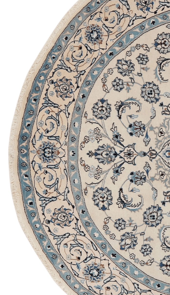 Nain — Hand-knotted, 244x244 cm, Beige, 100% Virgin Wool | View 3