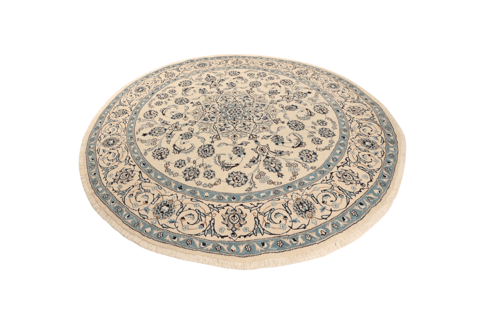 Nain — Hand-knotted, 244x244 cm, Beige, 100% Virgin Wool | View 5