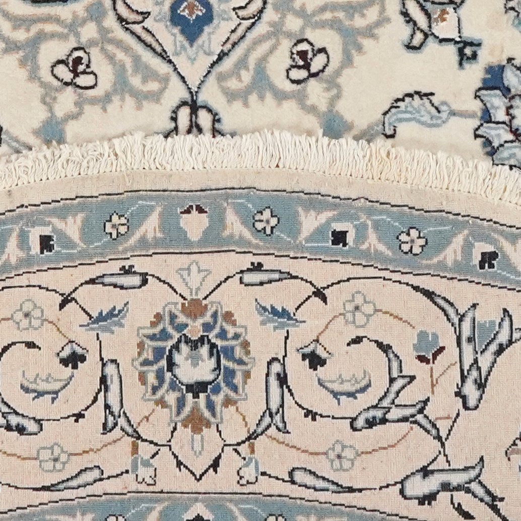 Nain — Hand-knotted, 244x244 cm, Beige, 100% Virgin Wool | View 6