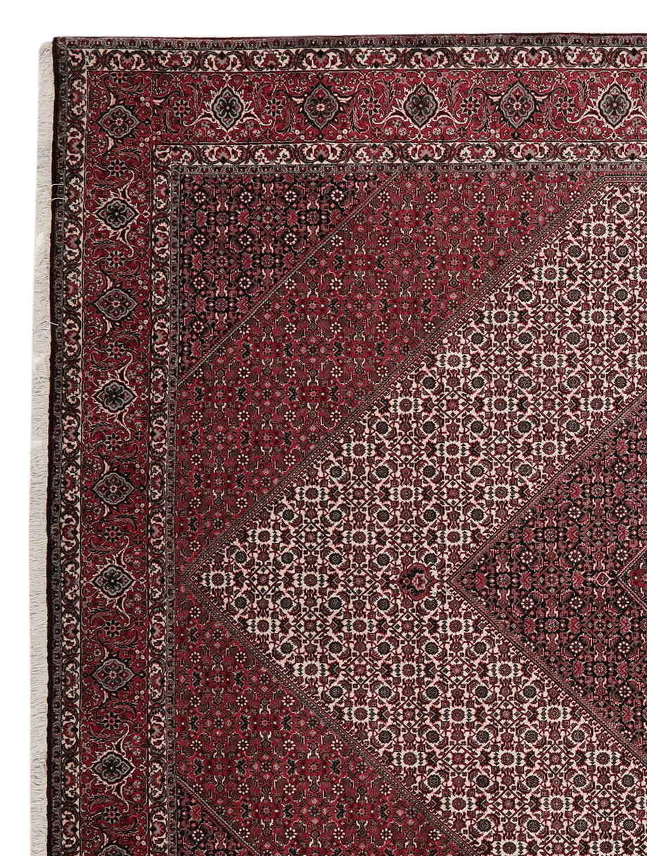 Bidjar — Hand-knotted, 254x355 cm, Red, 100% Virgin Wool | View 3