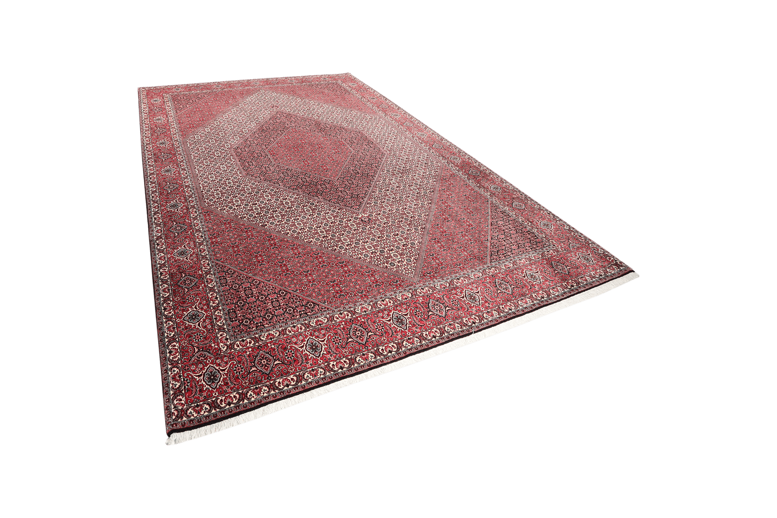 Bidjar — Hand-knotted, 254x355 cm, Red, 100% Virgin Wool | View 5