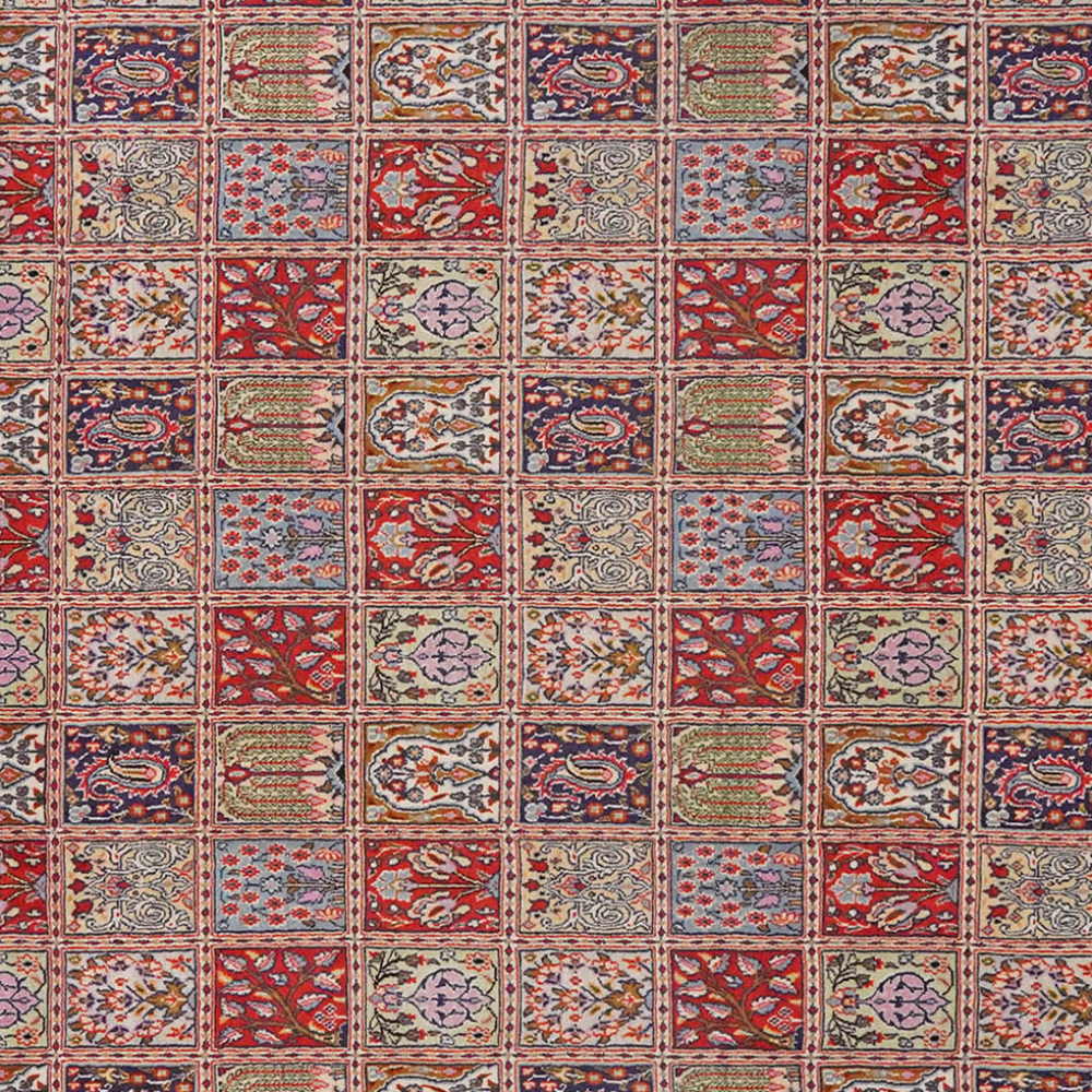 Moud Felder — Handgefertigt, 297x242 cm, Rot, 100% Virgin Wool | View 5