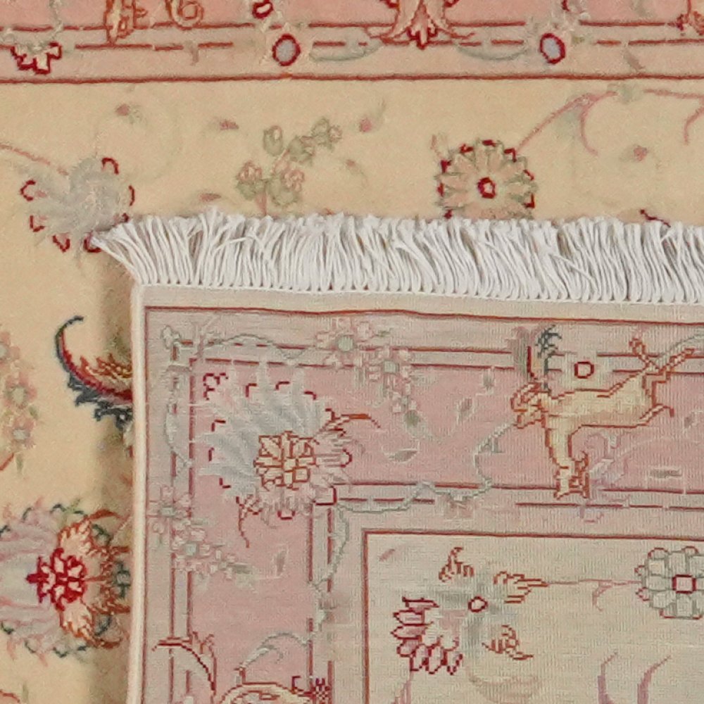 Tabriz 50 Raj — Hand-knotted, 80x298 cm, Beige, 100% Virgin Wool | View 6