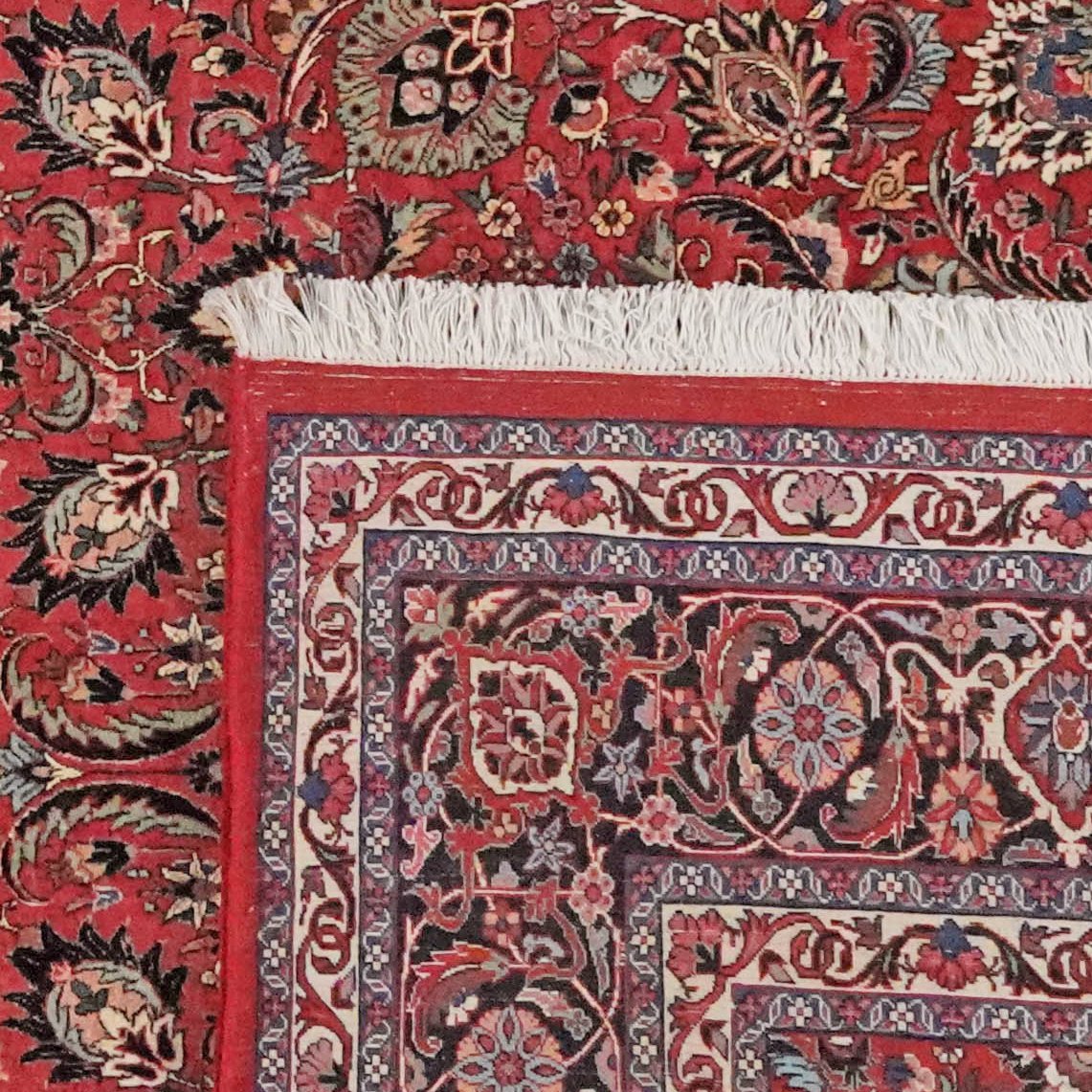 Bidjar — Hand-knotted, 254x298 cm, Red, 100% Virgin Wool | View 6