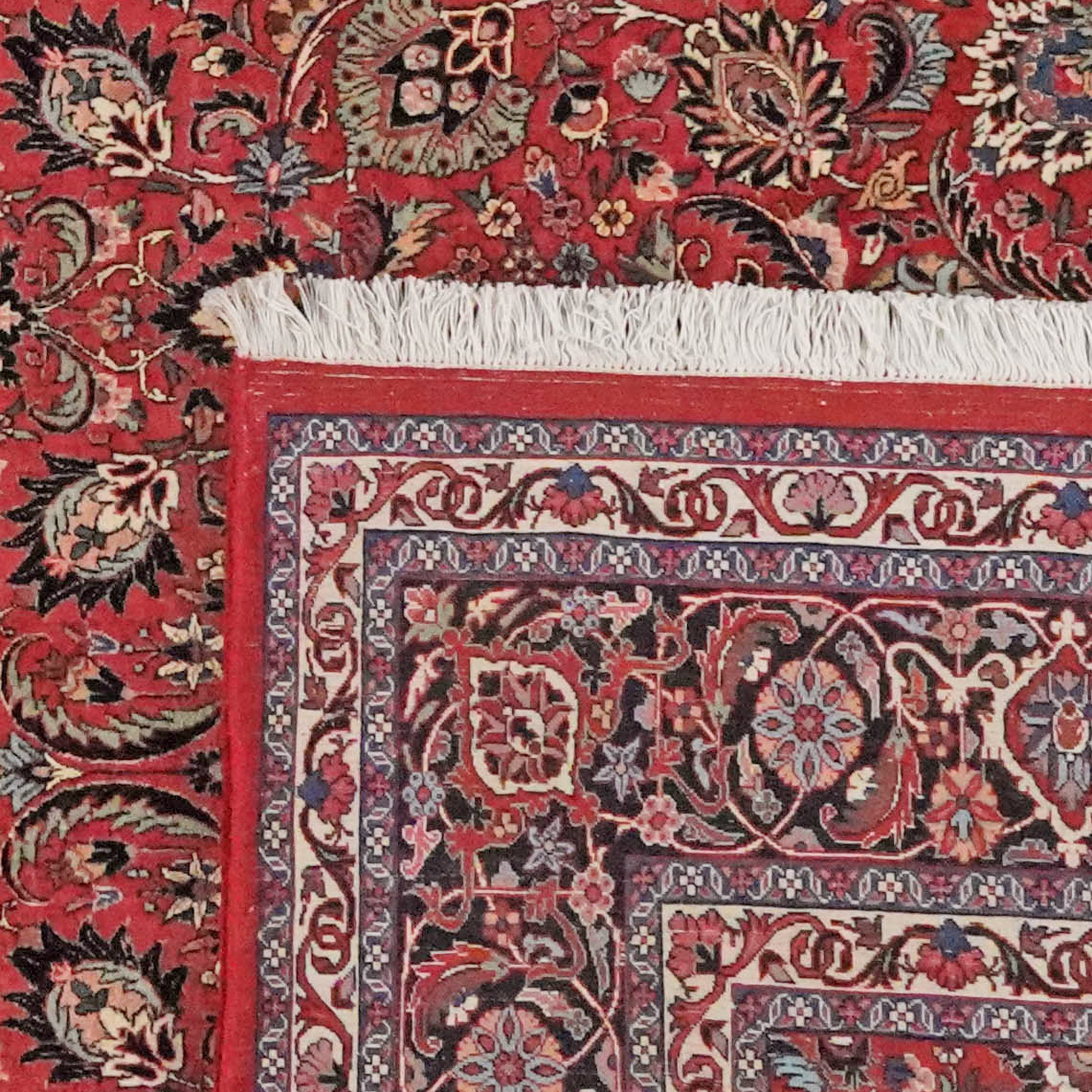 Bidjar — Handgefertigt, 298x254 cm, Blau, 100% Virgin Wool | View 7