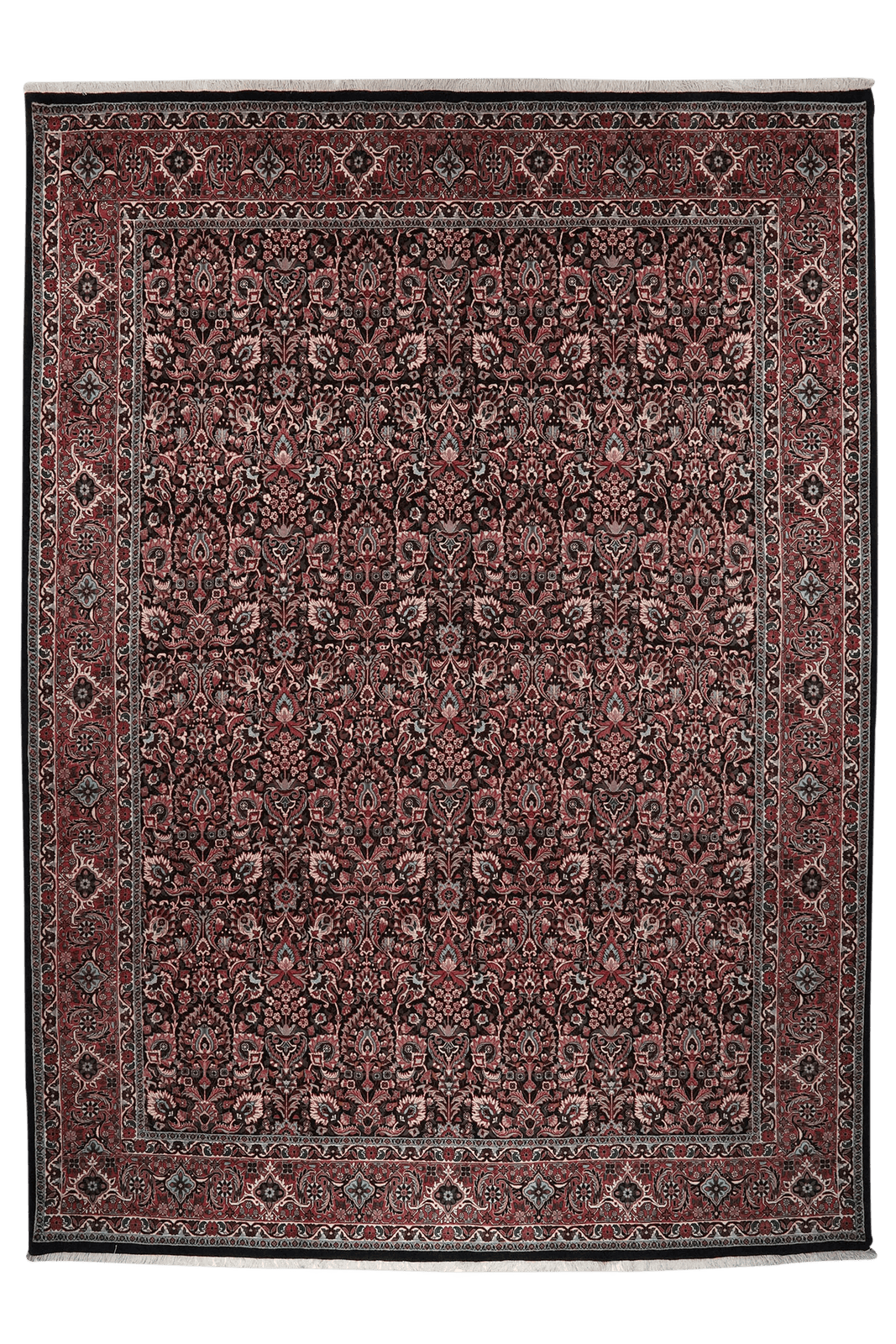 Bidjar — Hand-knotted, 254x353 cm, Blue, 100% Virgin Wool | Main view