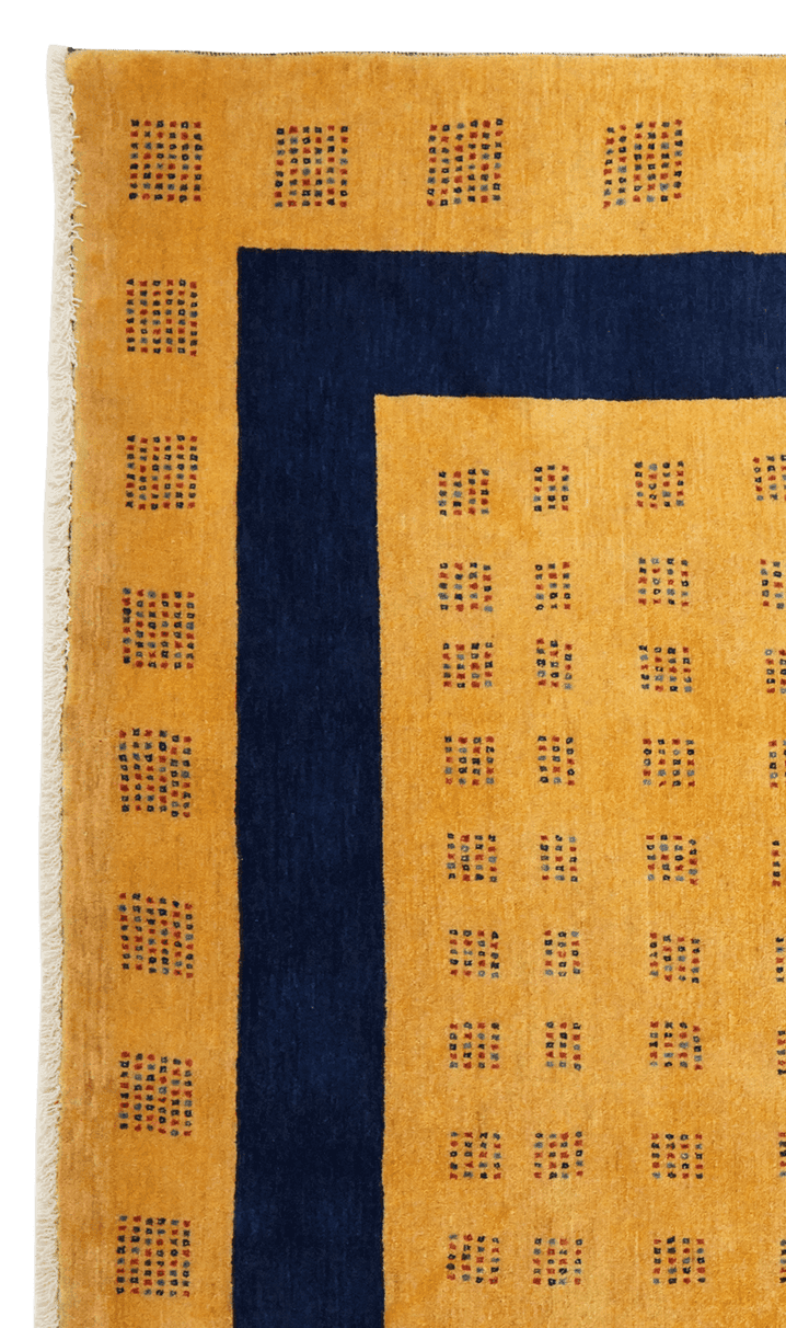 Rizbaf — Hand-knotted, 200x269 cm, Yellow, 100% Virgin Wool | View 3