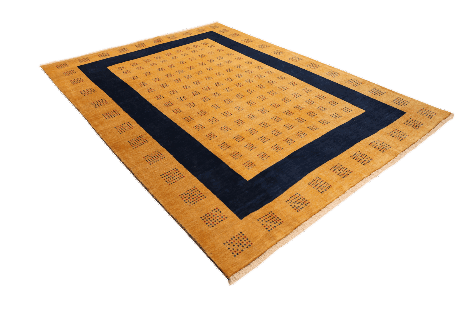 Rizbaf — Handgefertigt, 269x200 cm, Blau, 100% Virgin Wool | View 6