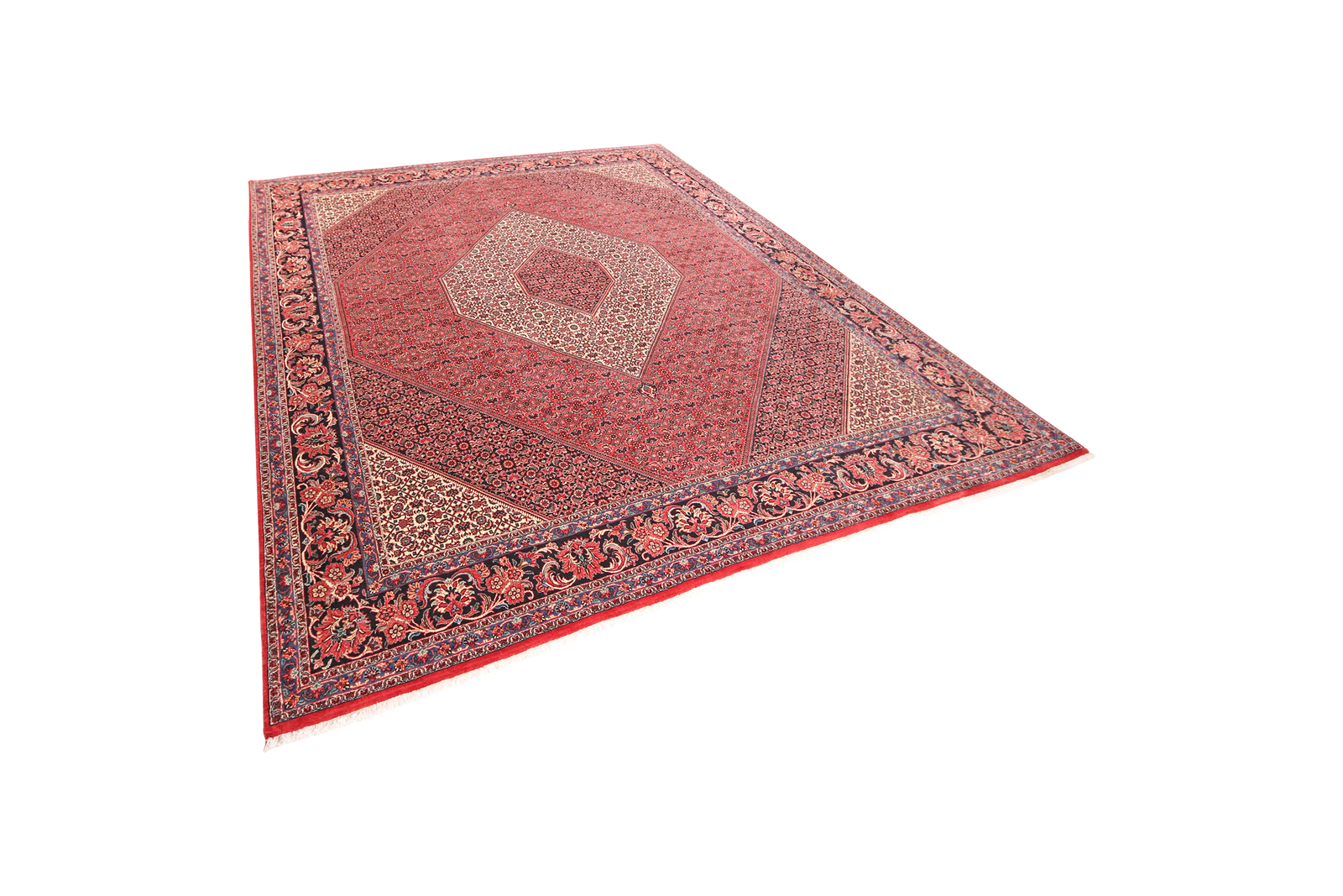 Bidjar — Handgefertigt, 299x255 cm, Blau, 100% Virgin Wool | View 6