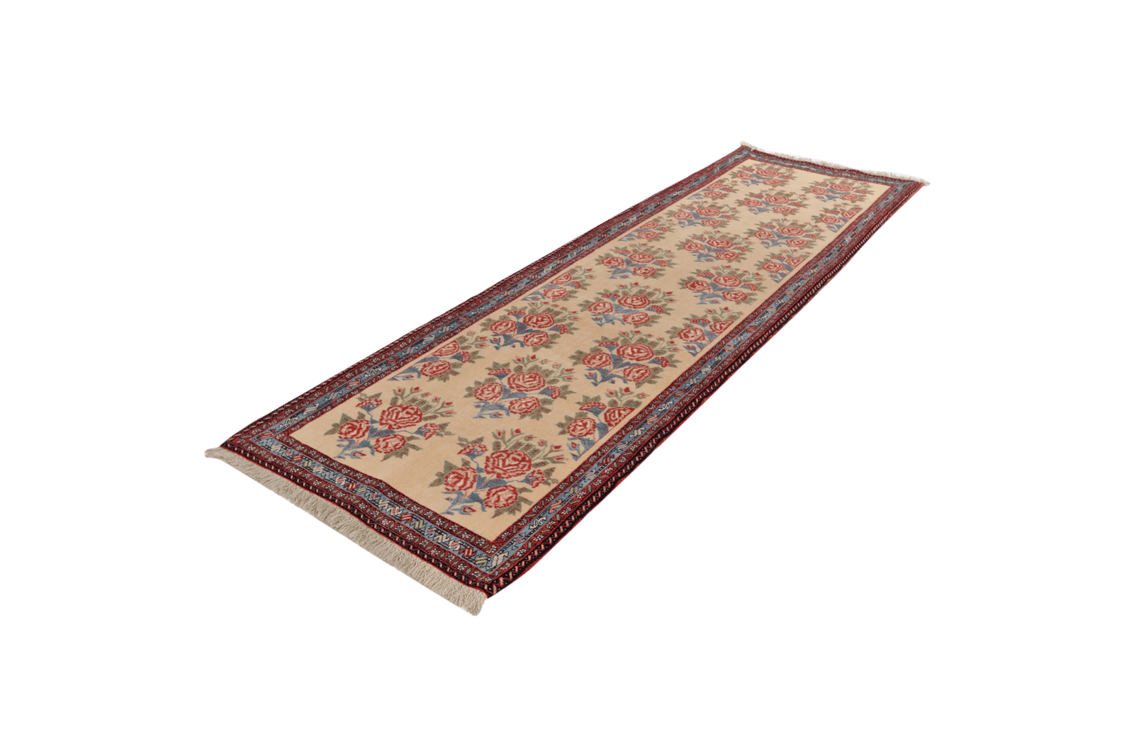 Afshar — Hand-knotted, 87x274 cm, Beige, 100% Virgin Wool | View 5