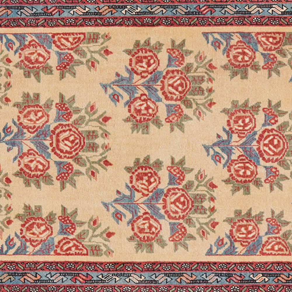 Afshar — Handgefertigt, 274x87 cm, Blau, 100% Virgin Wool | View 5
