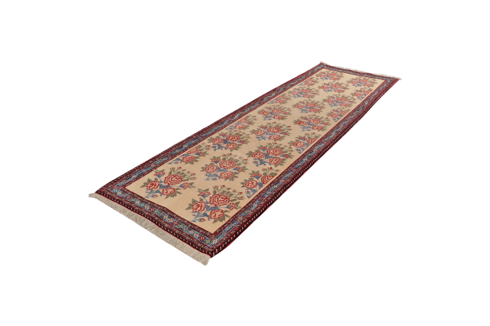 Afshar — Handgefertigt, 274x87 cm, Blau, 100% Virgin Wool | View 6