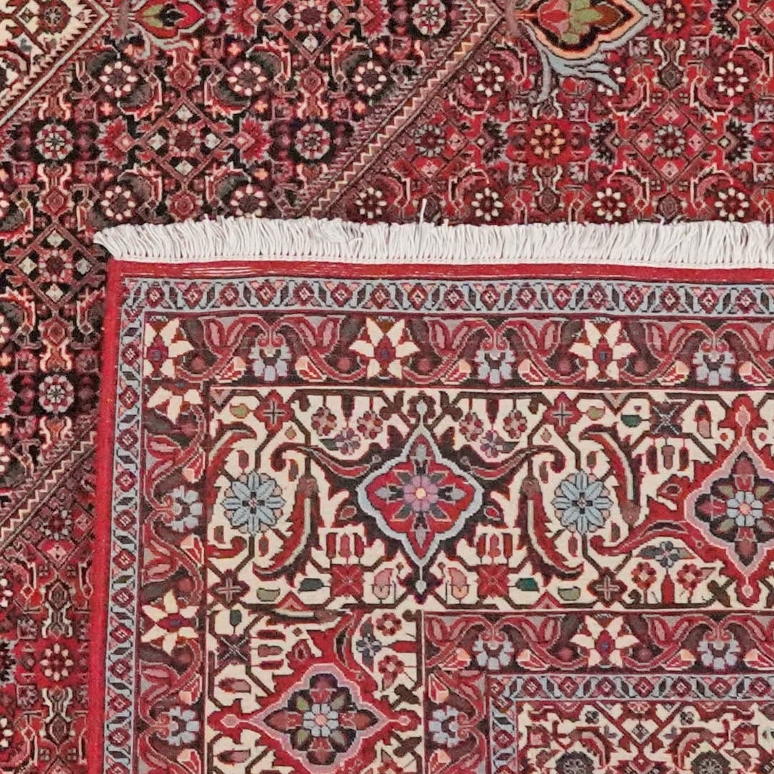Bidjar — Hand-knotted, 254x308 cm, Red, 100% Virgin Wool | View 6