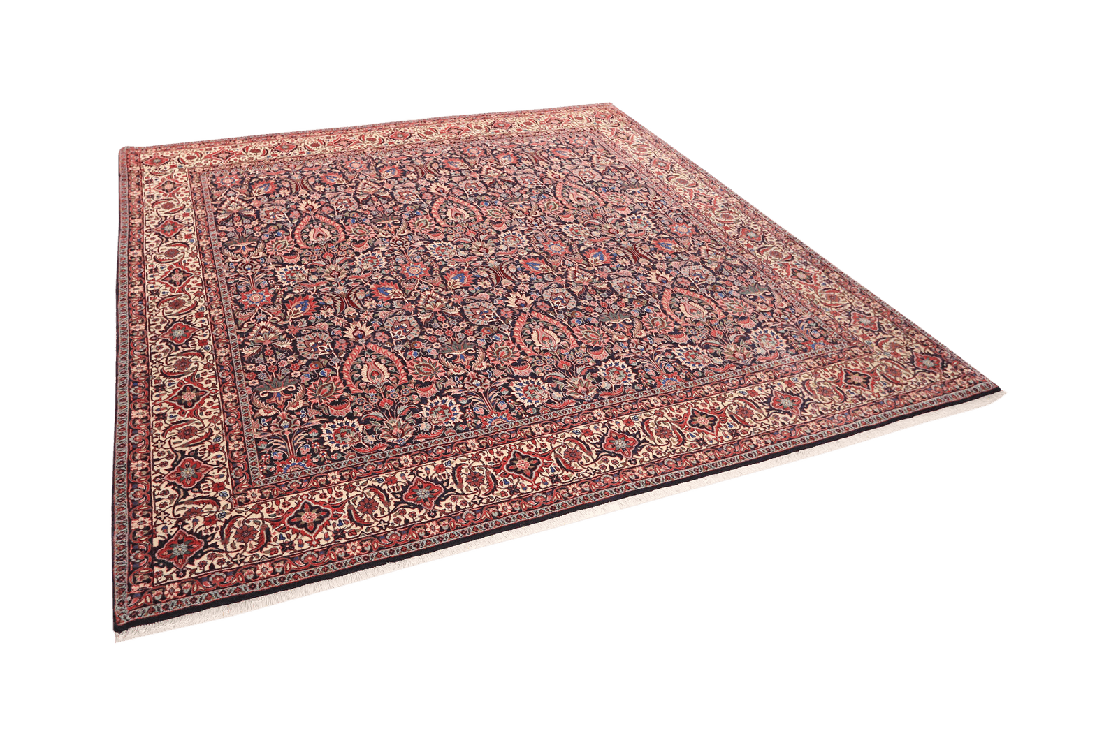 Bidjar — Hand-knotted, 256x250 cm, Blue, 100% Virgin Wool | View 5