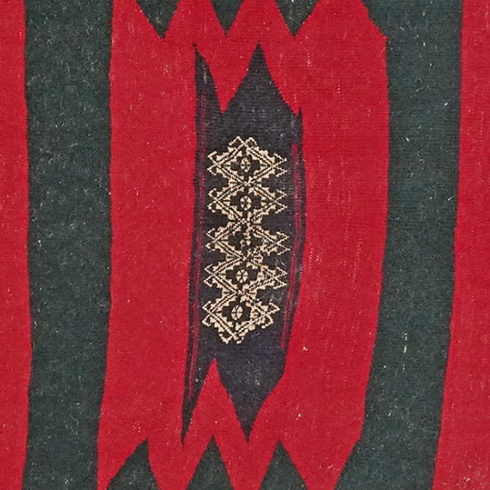 Kelim Afshar — Handmade, 114x120 cm, Red, 100% Virgin Wool | View 4