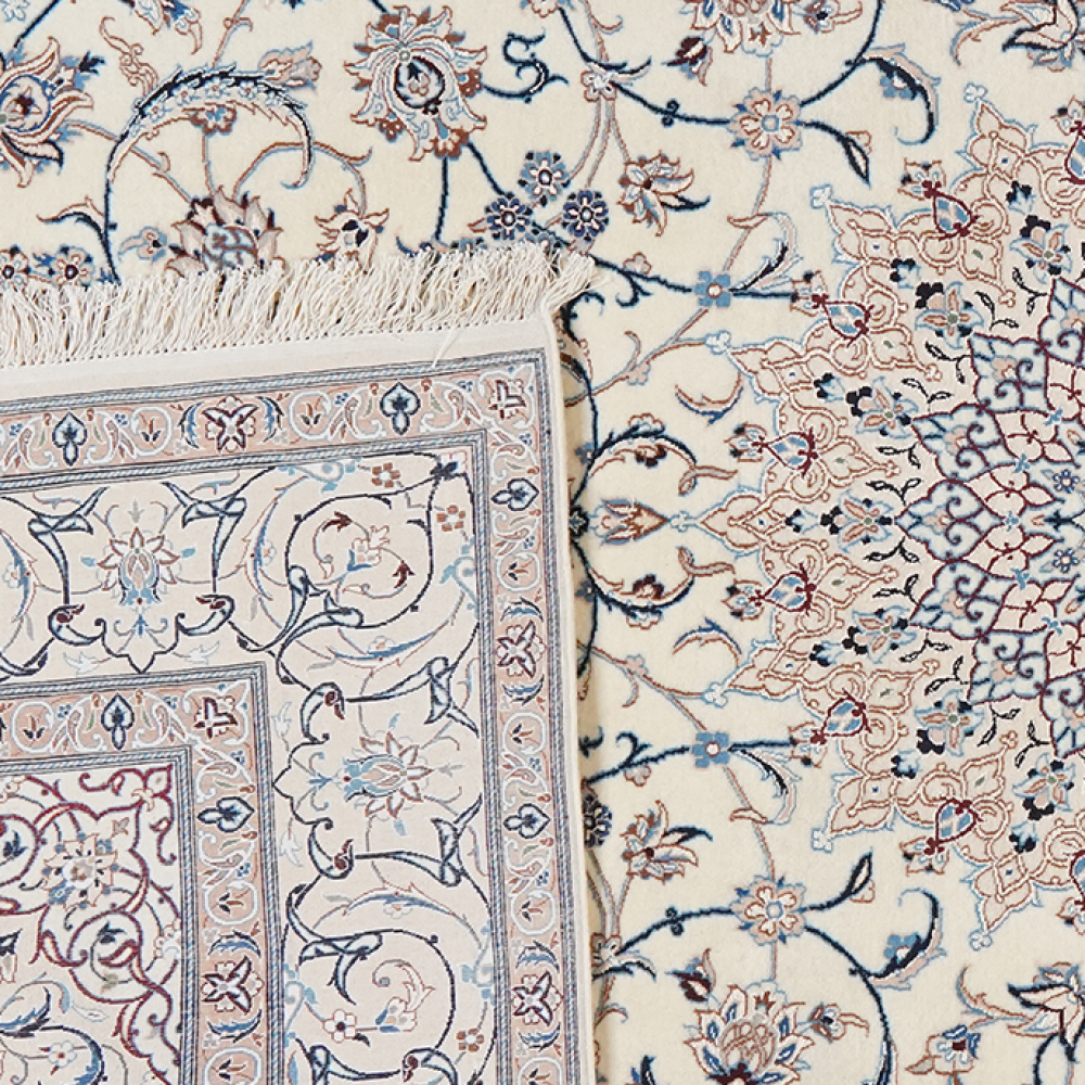 Nain 6La — Handgefertigt, 272x170 cm, Beige, 100% Virgin Wool | View 7