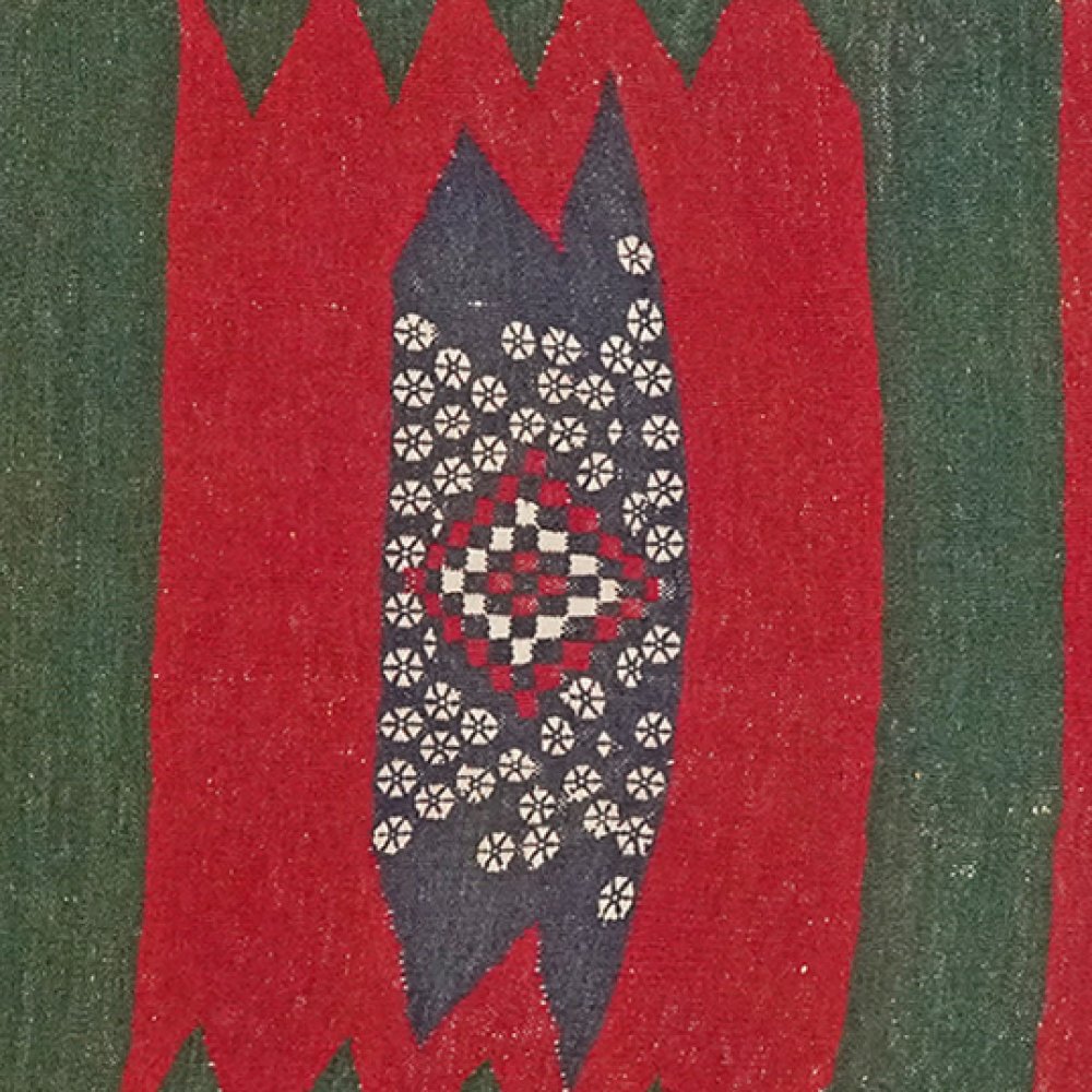 Sofreh Afshar — Handmade, 114x116 cm, Red, 100% Virgin Wool | View 4
