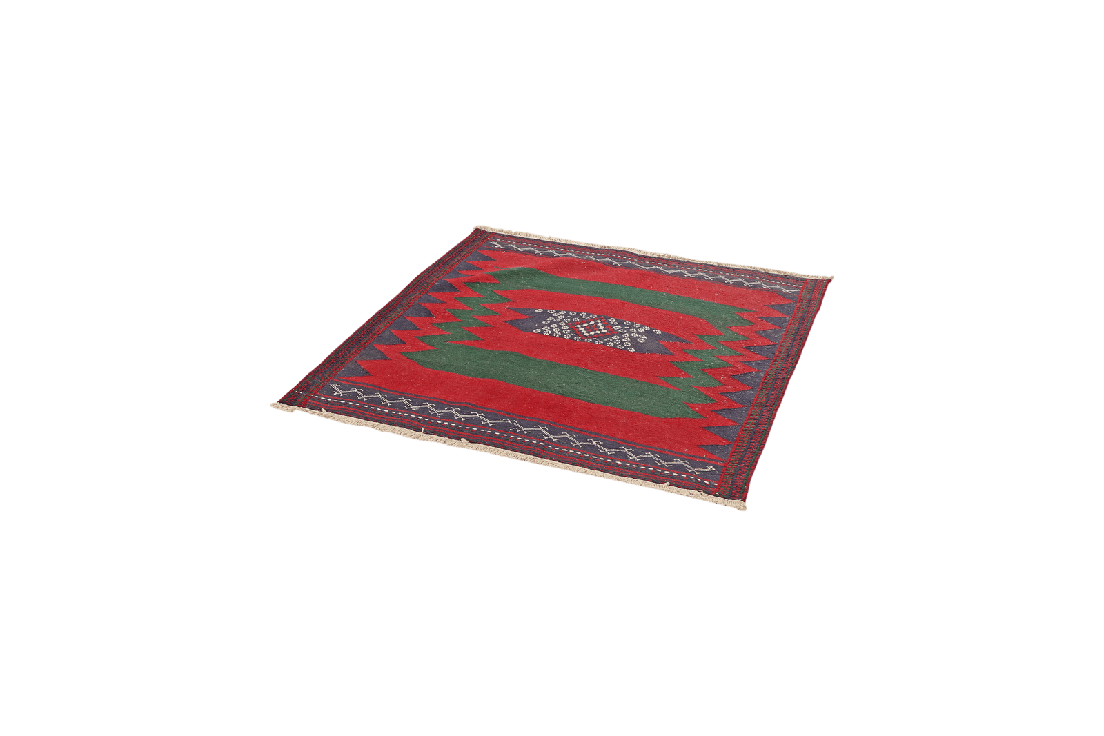 Sofreh Afshar — Handmade, 114x116 cm, Red, 100% Virgin Wool | View 5