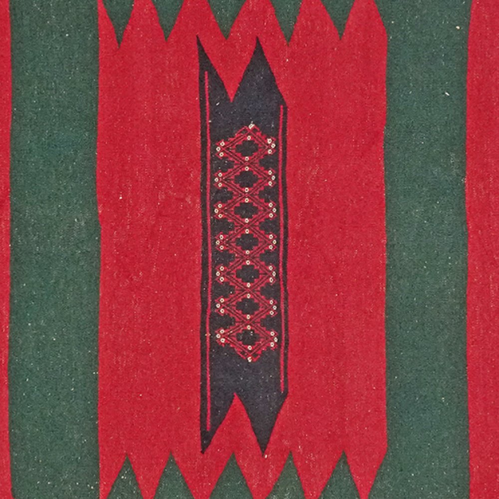 Sofreh Afshar — Handmade, 123x132 cm, Red, 100% Virgin Wool | View 4