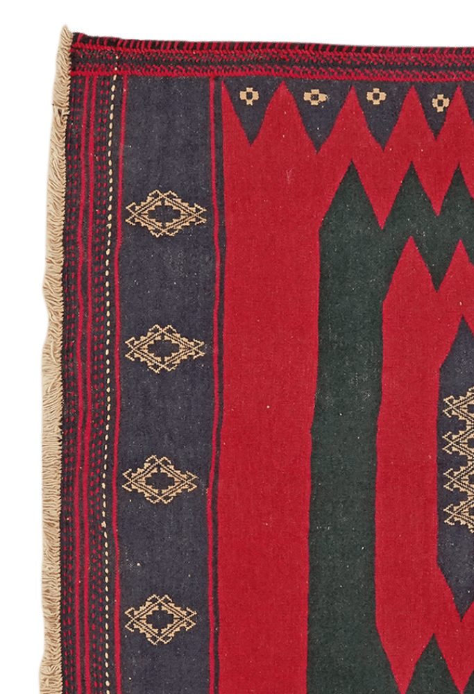 Sofreh Afshar — Handmade, 124x126 cm, Red, 100% Virgin Wool | View 3