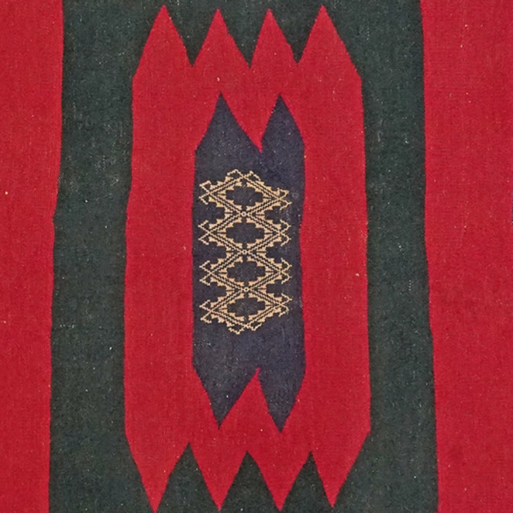 Sofreh Afshar — Handmade, 124x126 cm, Red, 100% Virgin Wool | View 4