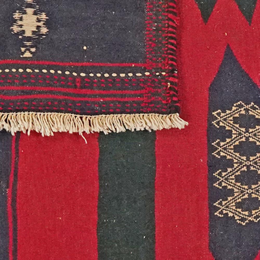 Sofreh Afshar — Handmade, 124x126 cm, Red, 100% Virgin Wool | View 6