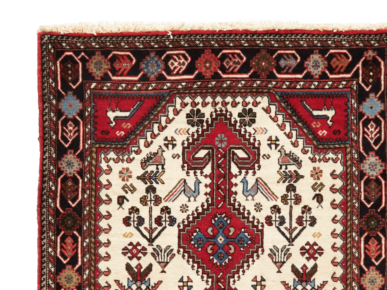 Nasrabad — Hand-knotted, 81x292 cm, Beige, 100% Virgin Wool | View 3