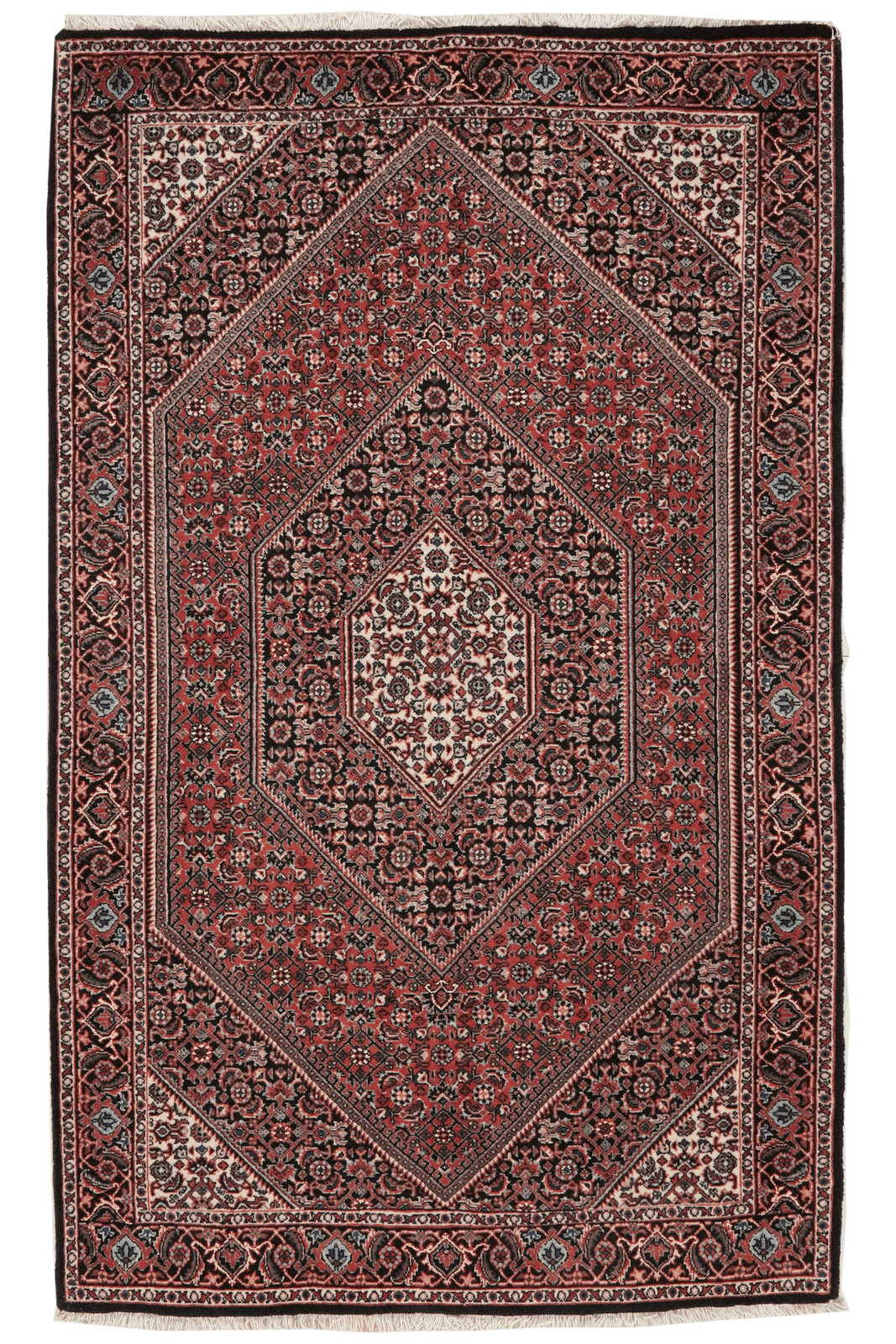 Bidjar Bookan — Hand-knotted, 93x153 cm, Red, 100% Virgin Wool | Main view