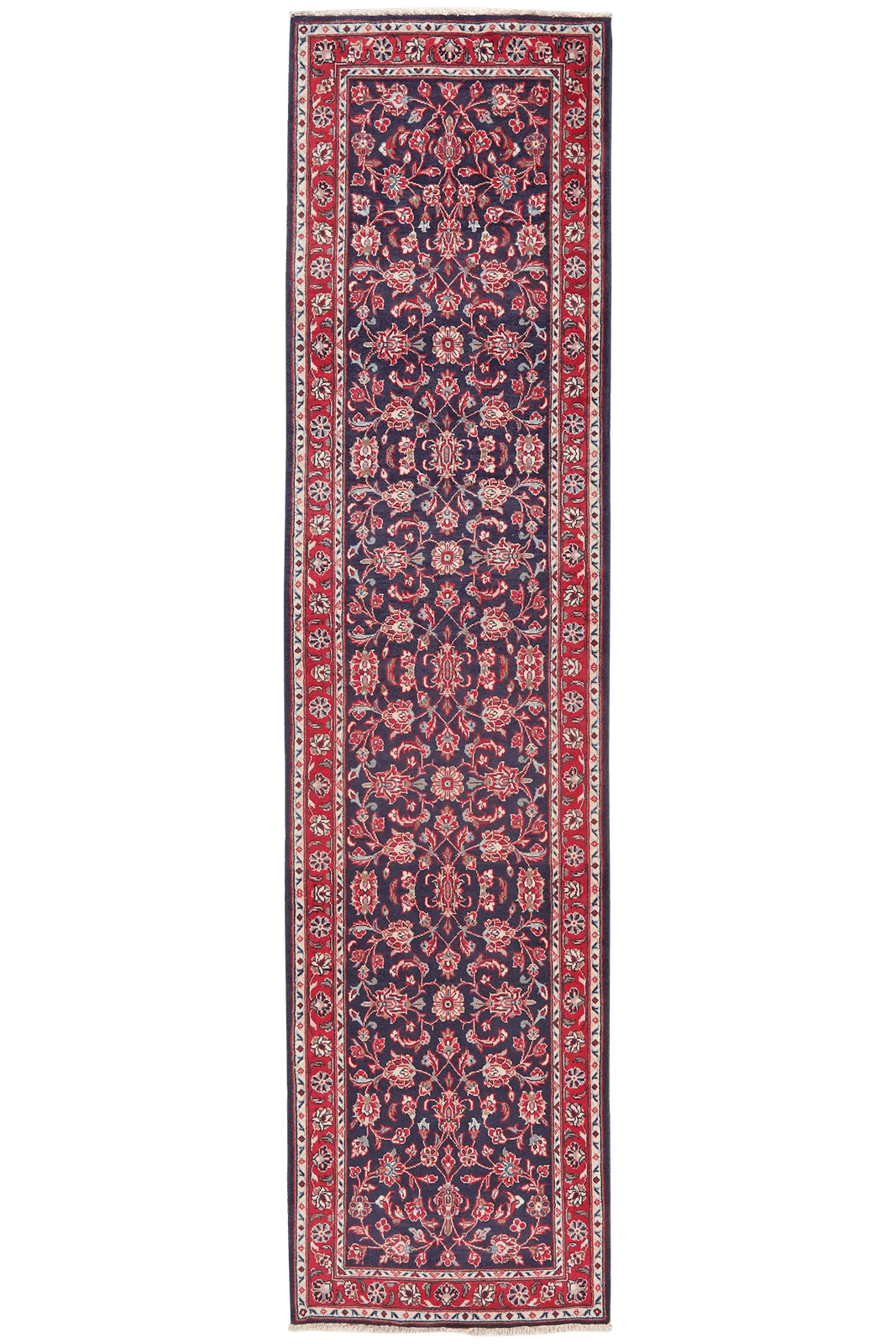 Ardakan — Hand-knotted, 76x302 cm, Blue, 100% Virgin Wool | Main view