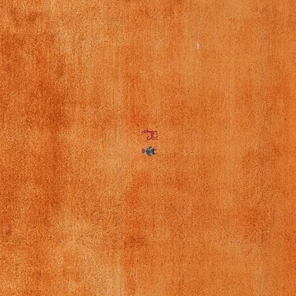 Gabbeh — Hand-knotted, 247x275 cm, Orange, 100% Virgin Wool | View 4