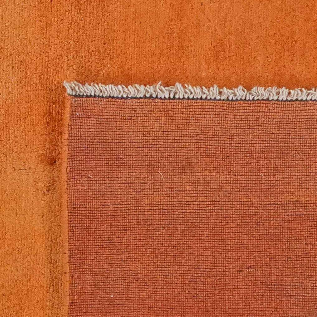 Gabbeh — Hand-knotted, 247x275 cm, Orange, 100% Virgin Wool | View 6