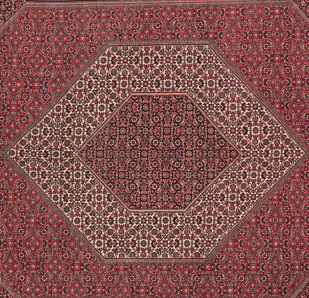 Bidjar — Hand-knotted, 202x303 cm, Red, 100% Virgin Wool | View 4