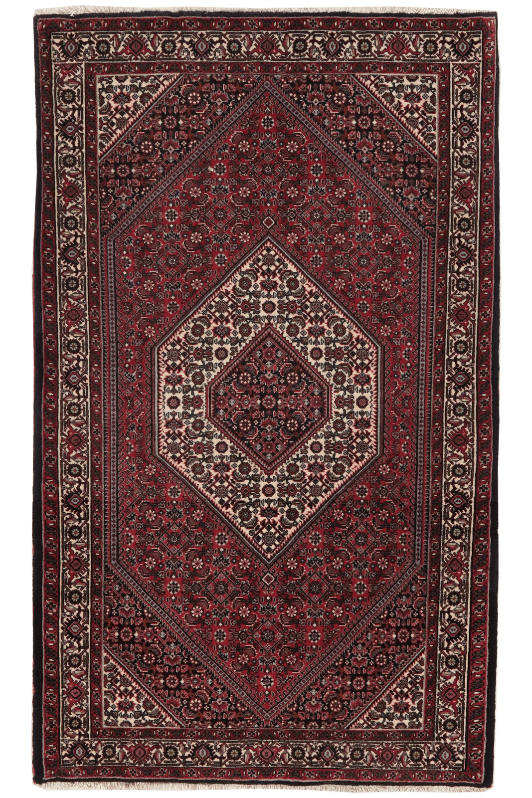 Bidjar Bookan — Hand-knotted, 89x153 cm, Red, 100% Virgin Wool | Main view