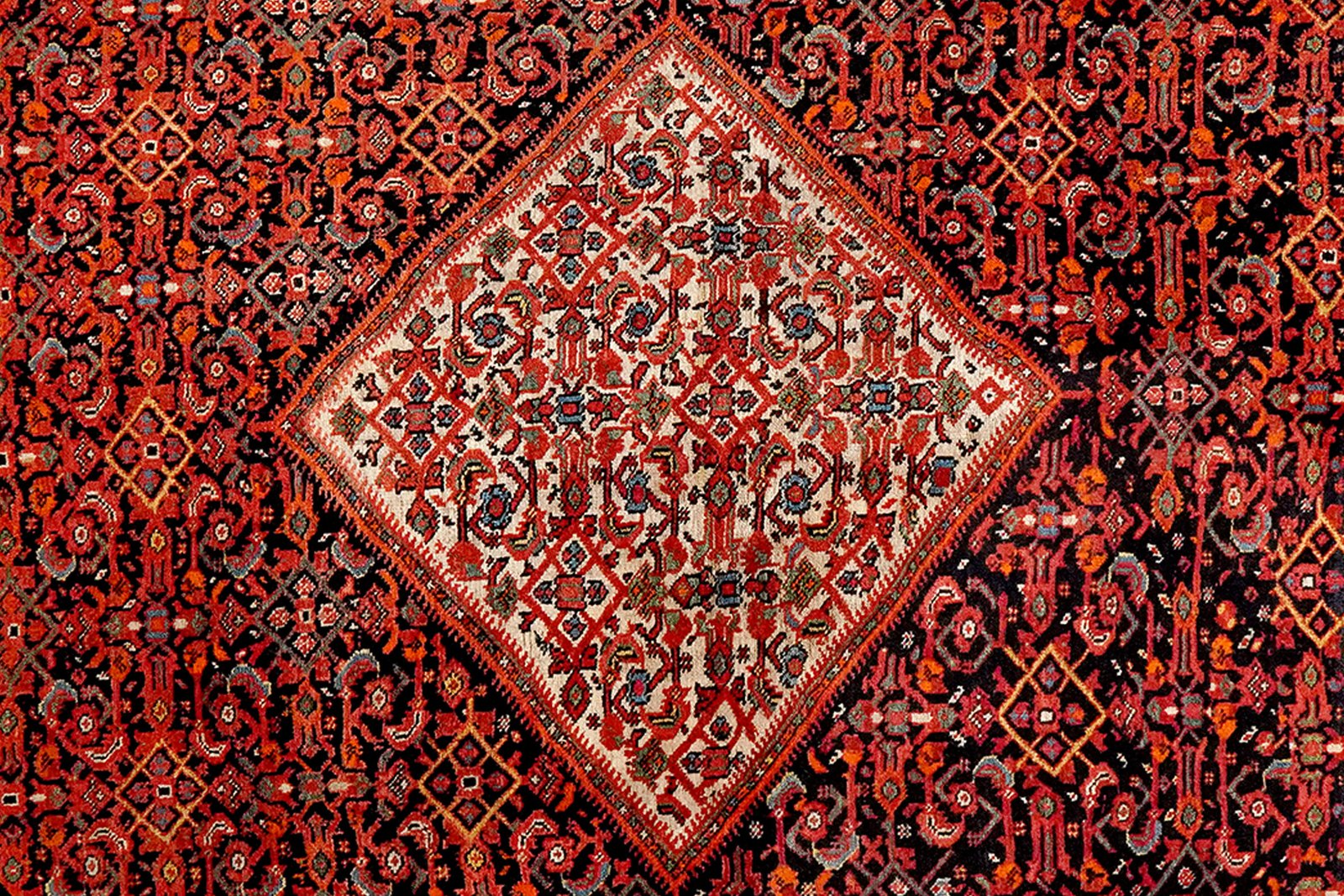 Farahan — Hand-knotted, 118x185 cm, Blue, 100% Virgin Wool | View 4