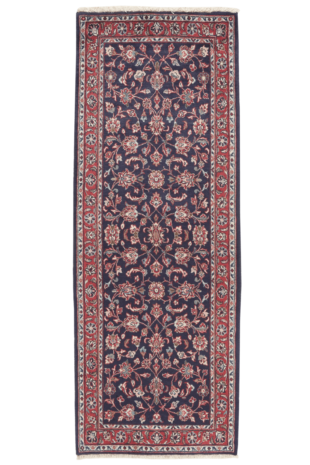 Ardakan — Hand-knotted, 75x200 cm, Blue, 100% Virgin Wool | Main view