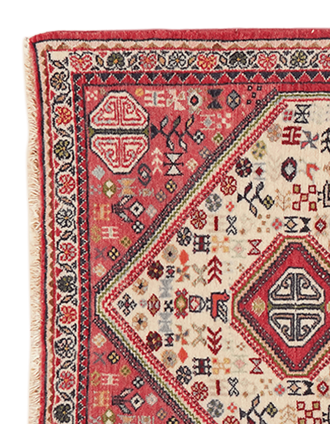 Abadeh — Hand-knotted, 76x125 cm, Beige, 100% Virgin Wool | View 3