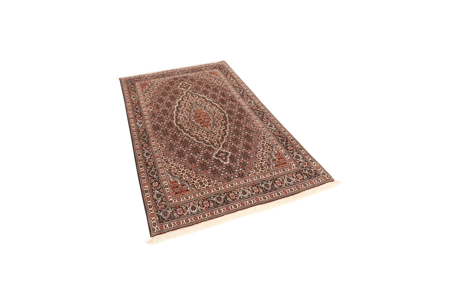 Tabriz 40 Raj — Hand-knotted, 103x157 cm, Black, 100% Virgin Wool | View 5
