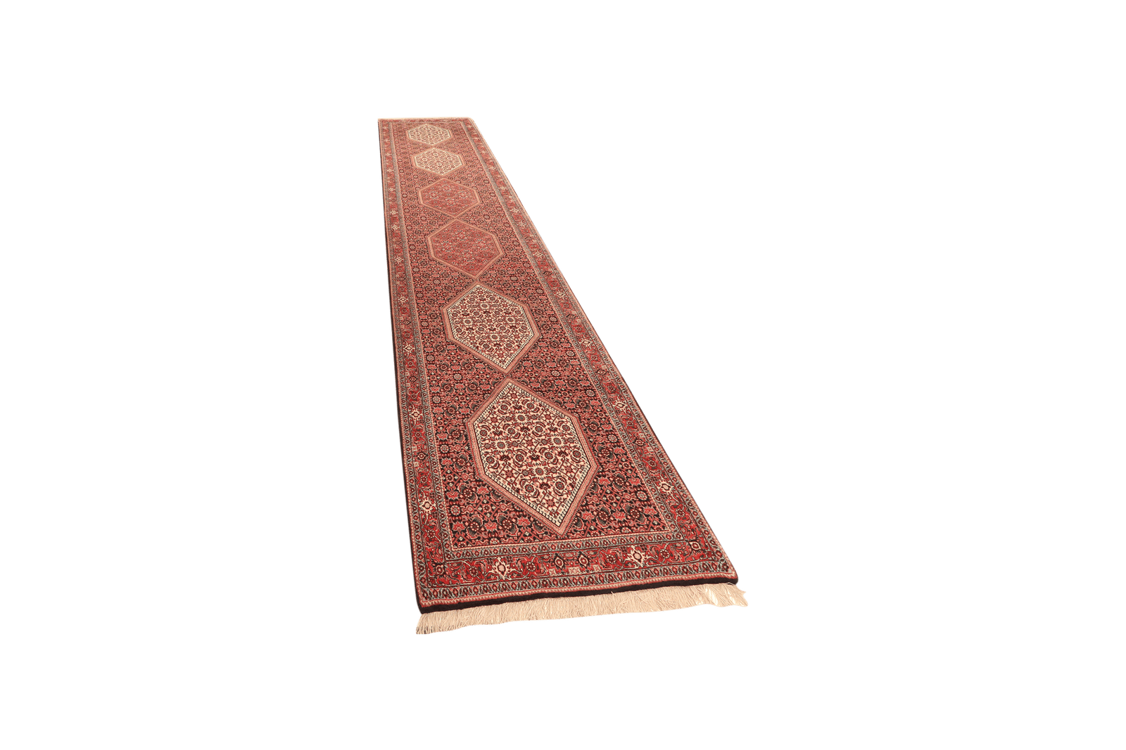 Bidjar — Hand-knotted, 85x407 cm, Blue, 95% Schurwolle, 5% Seide | View 5