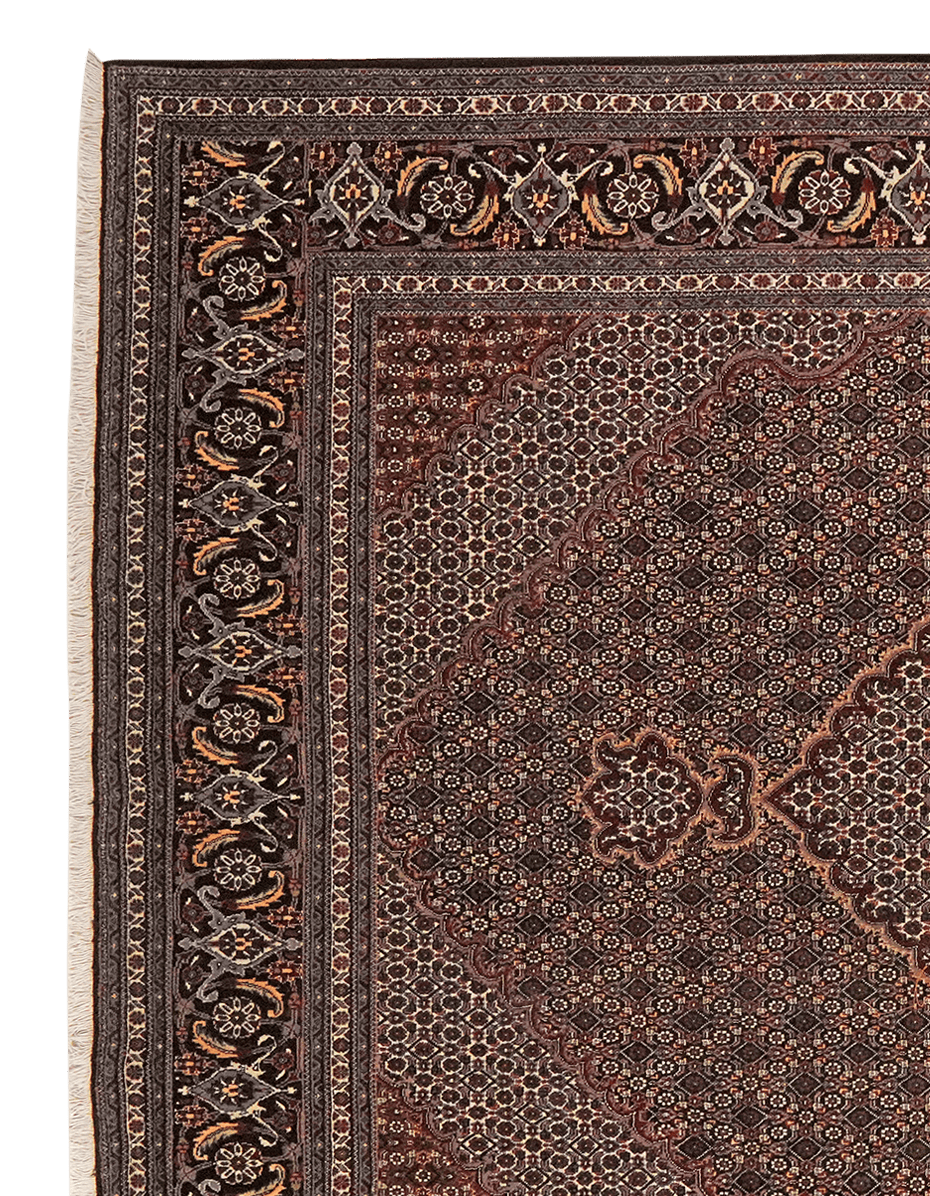 Tabriz 40 Raj — Hand-knotted, 206x301 cm, Blue, 100% Virgin Wool | View 3