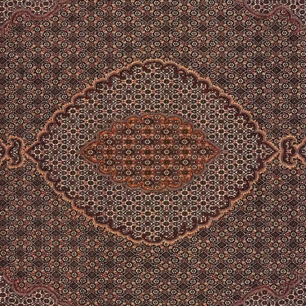 Tabriz 40 Raj — Hand-knotted, 206x301 cm, Blue, 100% Virgin Wool | View 4