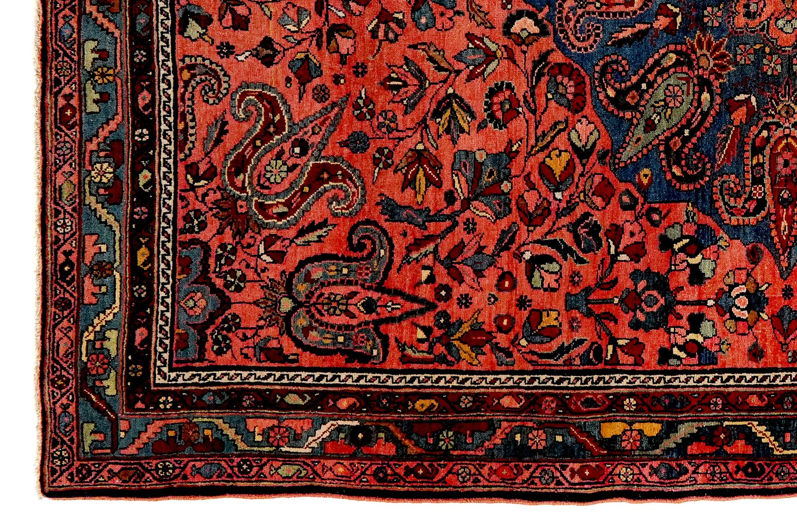 Bidjar — Hand-knotted, 141x210 cm, Orange, 100% Virgin Wool | View 3