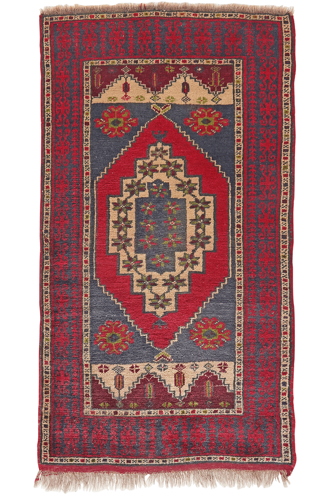 Kars — Hand-knotted, 86x155 cm, Red, 100% Virgin Wool | Main view