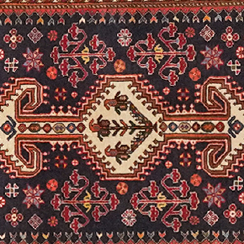 Nasrabad — Hand-knotted, 82x382 cm, Blue, 100% Virgin Wool | View 4