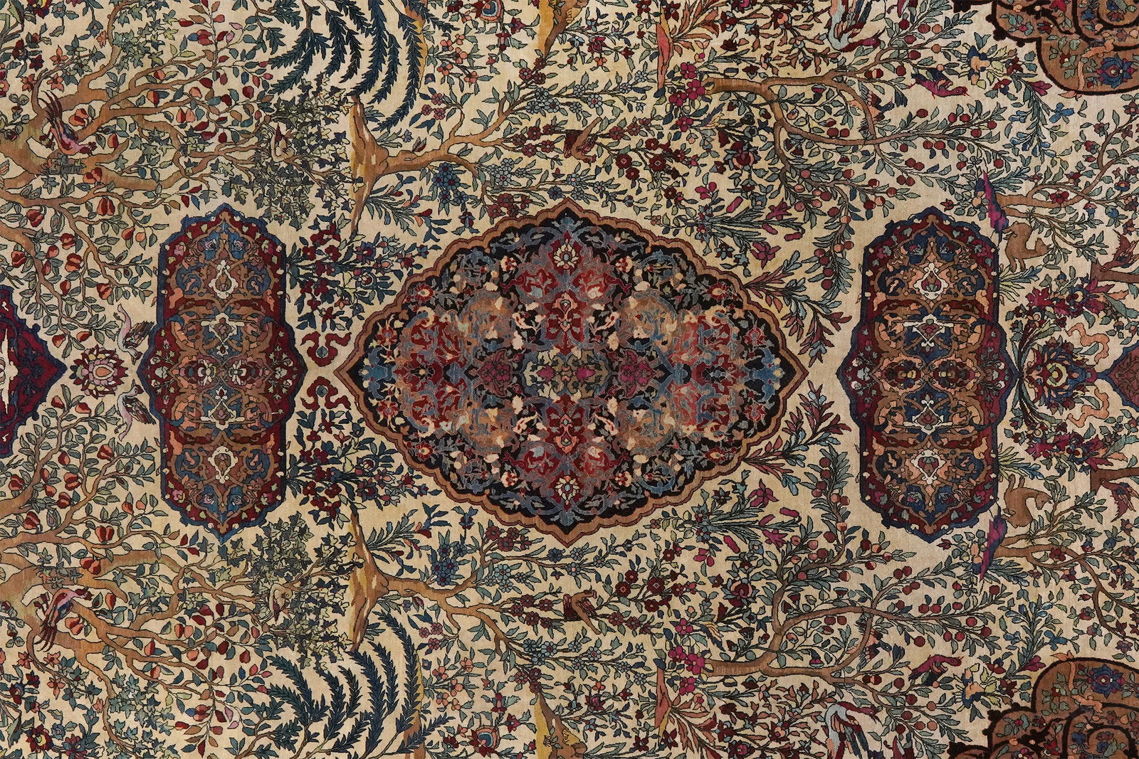 Teheran — Handgefertigt, 468x308 cm, Blau, 100% Virgin Wool | View 5