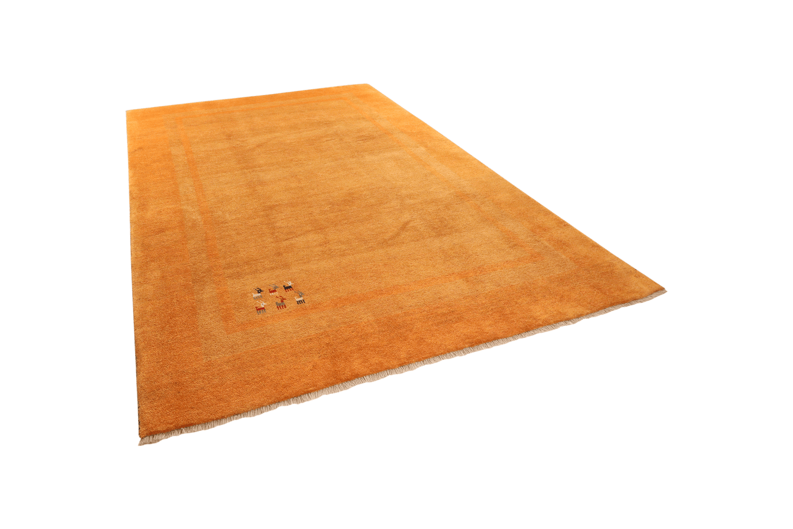 Gabbeh — Hand-knotted, 237x311 cm, Yellow, 100% Virgin Wool | View 5