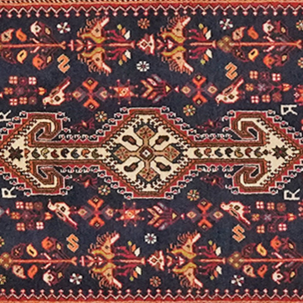 Nasrabad — Hand-knotted, 82x399 cm, Blue, 100% Virgin Wool | View 4