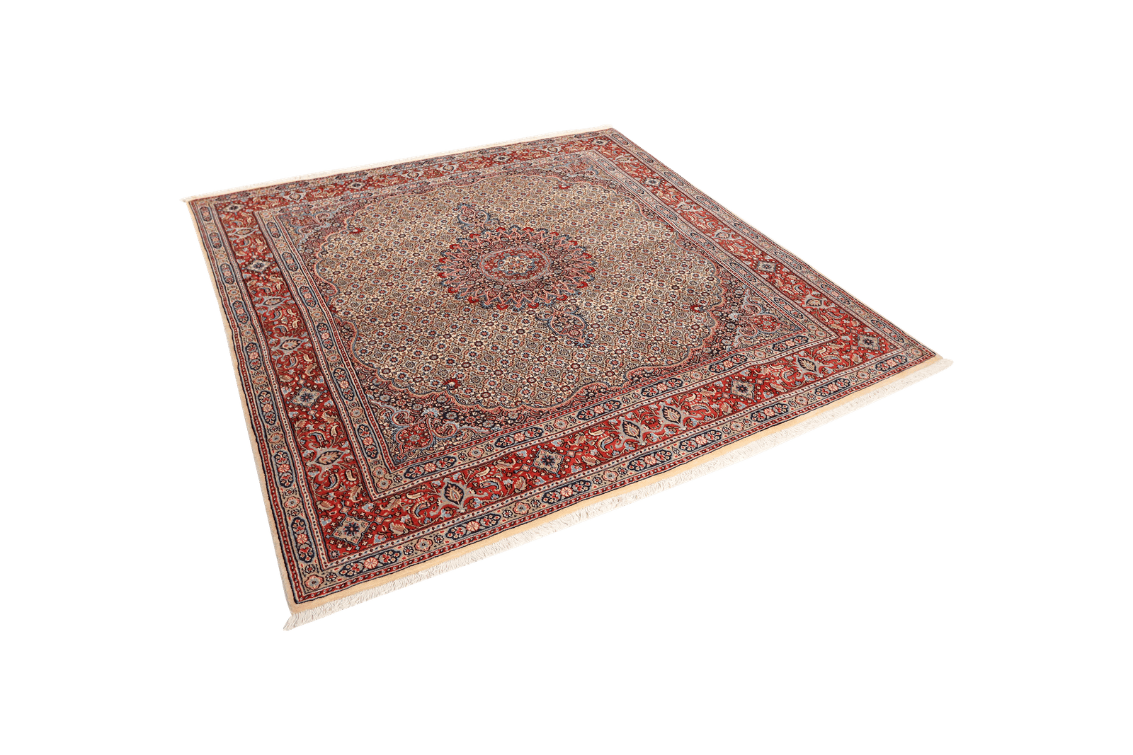 Moud Mahi — Hand-knotted, 198x210 cm, Beige, 100% Virgin Wool | View 5