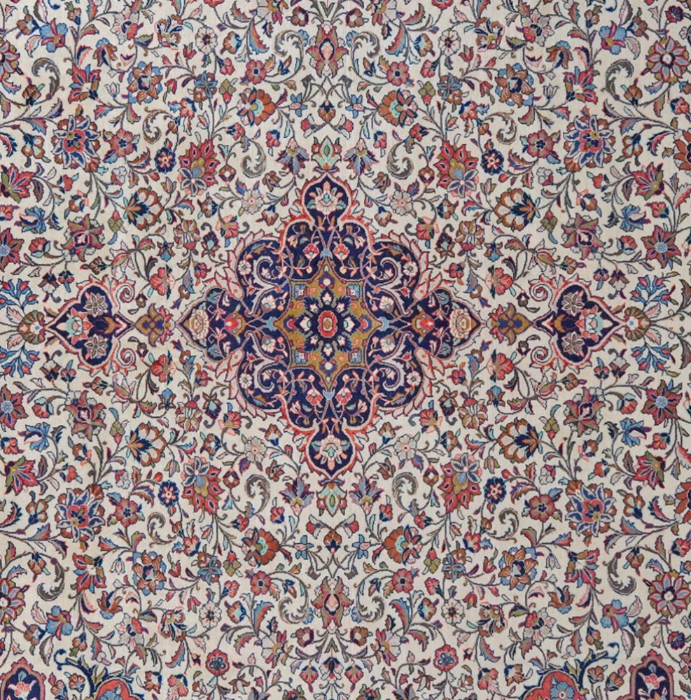 Sarough — Hand-knotted, 274x385 cm, Beige, 100% Virgin Wool | View 4